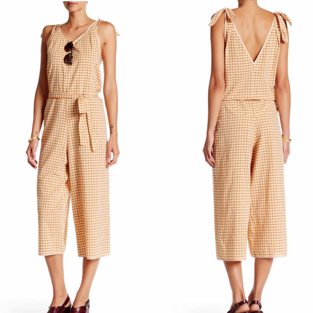 Sunset Plaid Jumpsuit